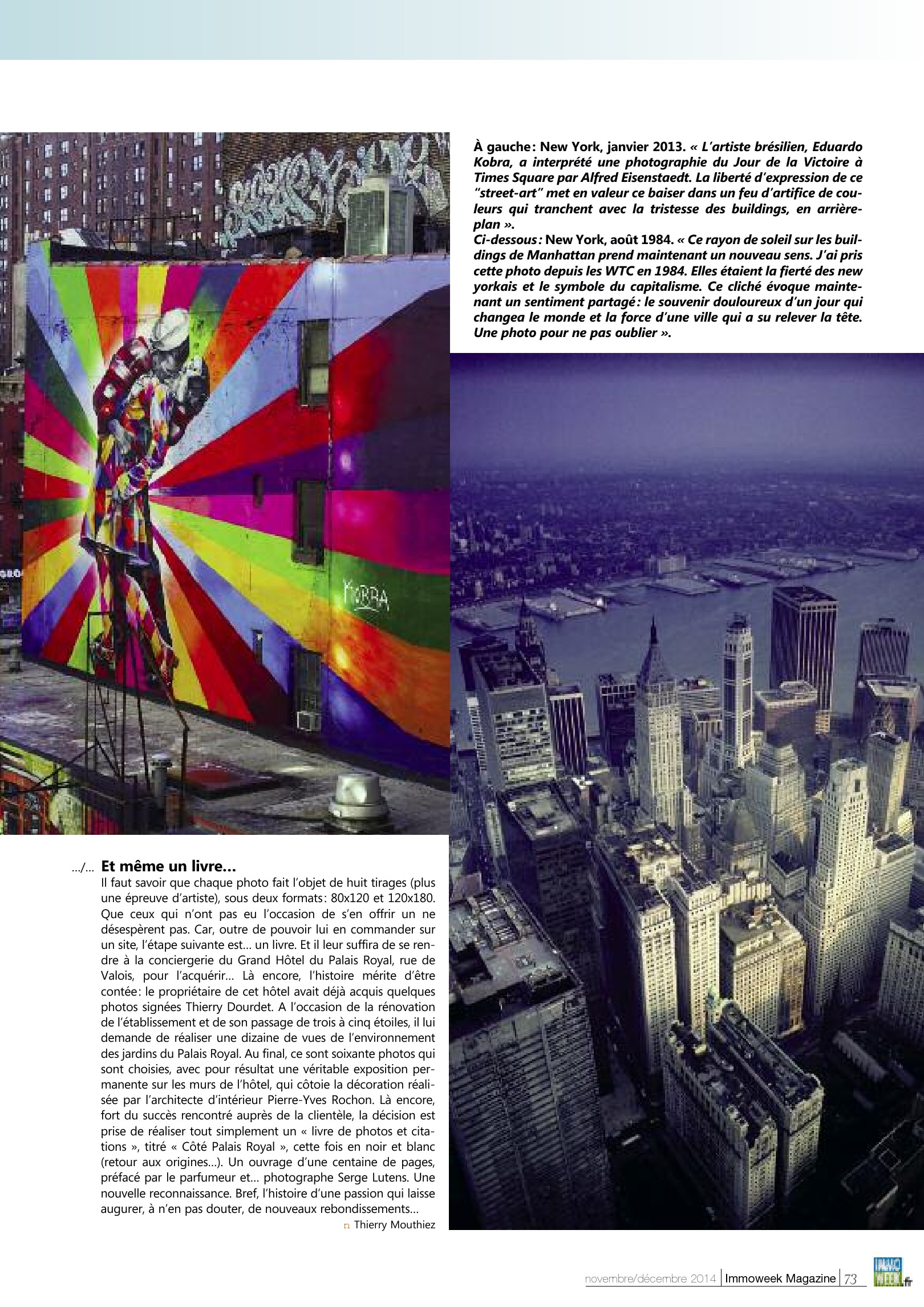 Articles de presse sur l'exposition Paysages Urbains